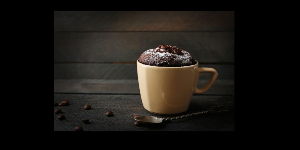 Bolo de caneca de chocolate